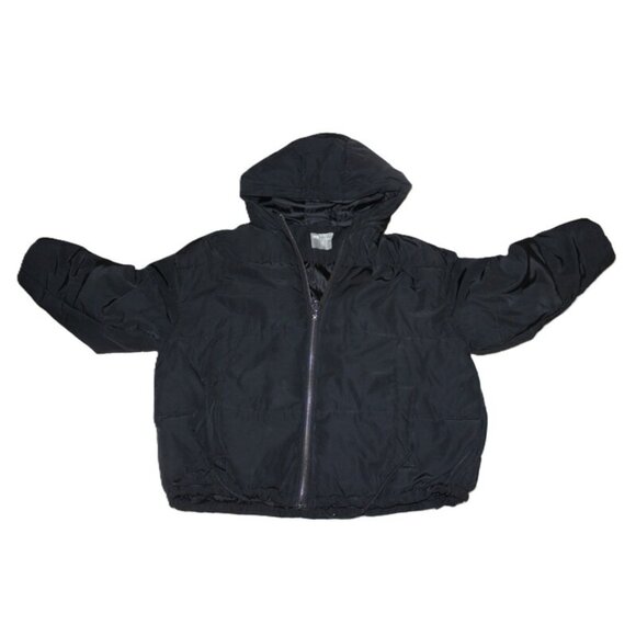 ASOS Relaxed-Fit Hooded & Warm Bomber Jacket in Black - Size 16/XL - Picture 12 of 12